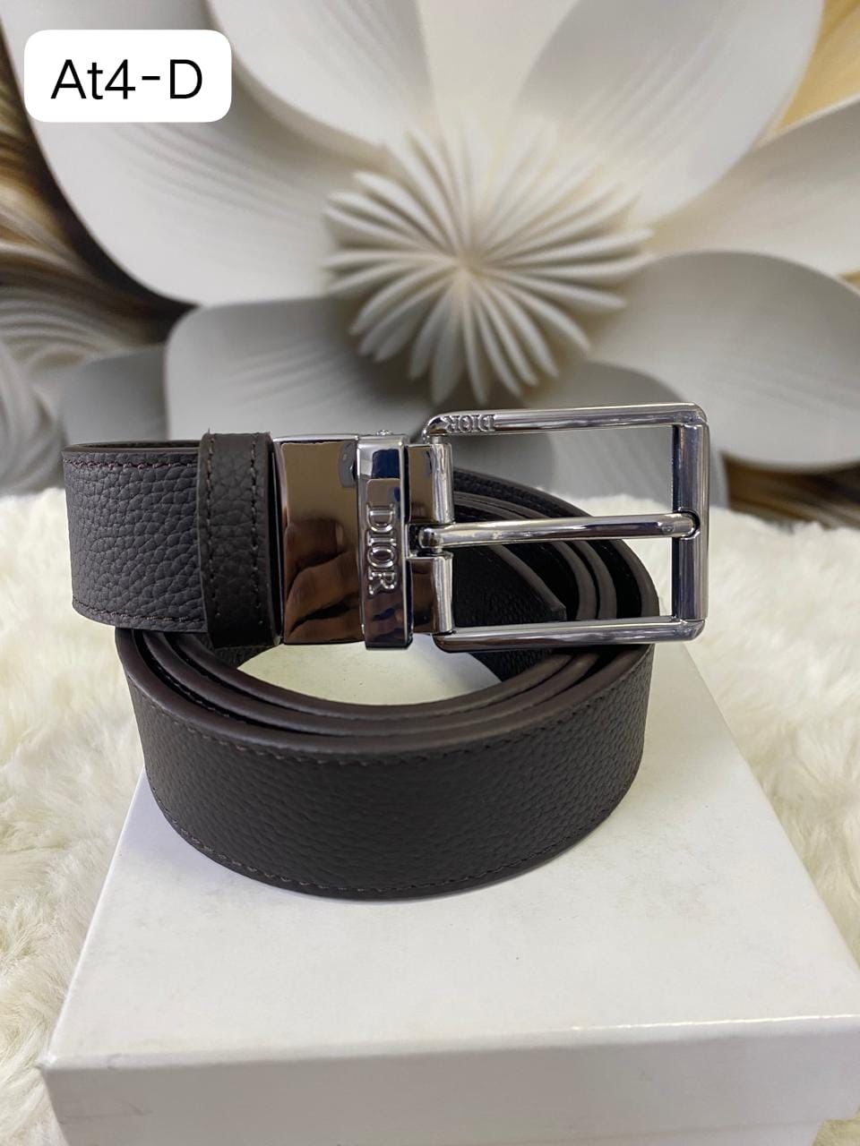 Dio Leather Belt – Premium Designer Belt with Box