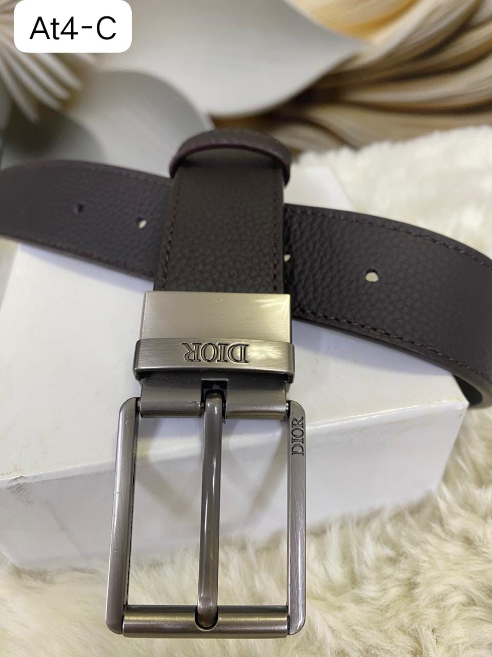Dio Leather Belt – Premium Designer Belt with Box