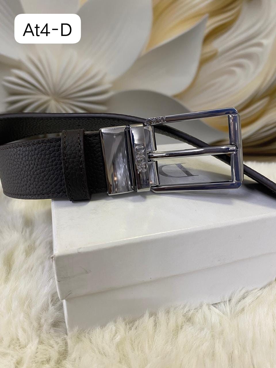 Dio Leather Belt – Premium Designer Belt with Box