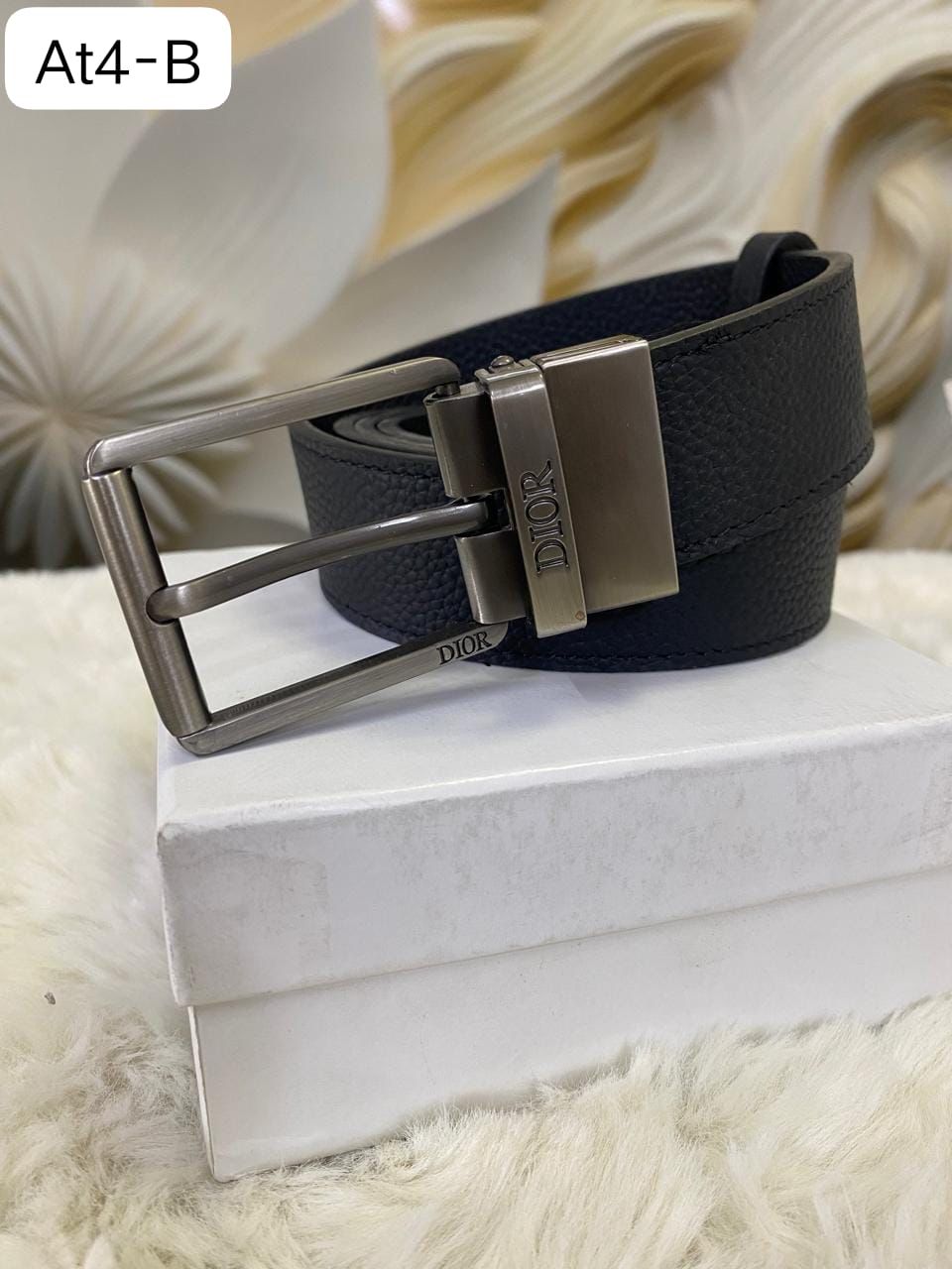 Dio Leather Belt – Premium Designer Belt with Box