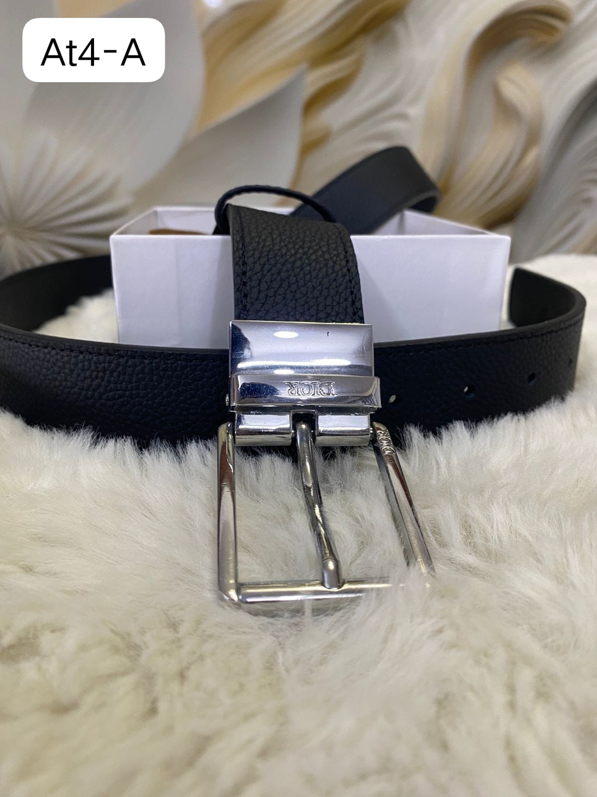 Dio Leather Belt – Premium Designer Belt with Box