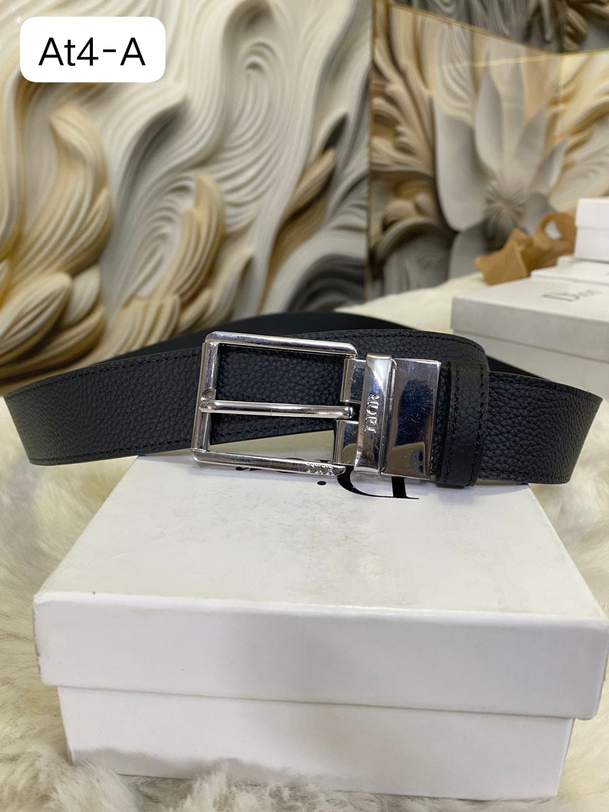Dio Leather Belt – Premium Designer Belt with Box