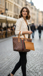 Guc Premium Tote Bag with Detachable Pouch