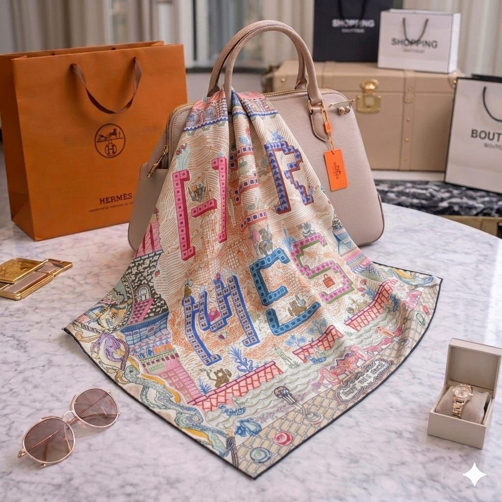Her Rectangular Silk Stole – Elegant Luxury Collection