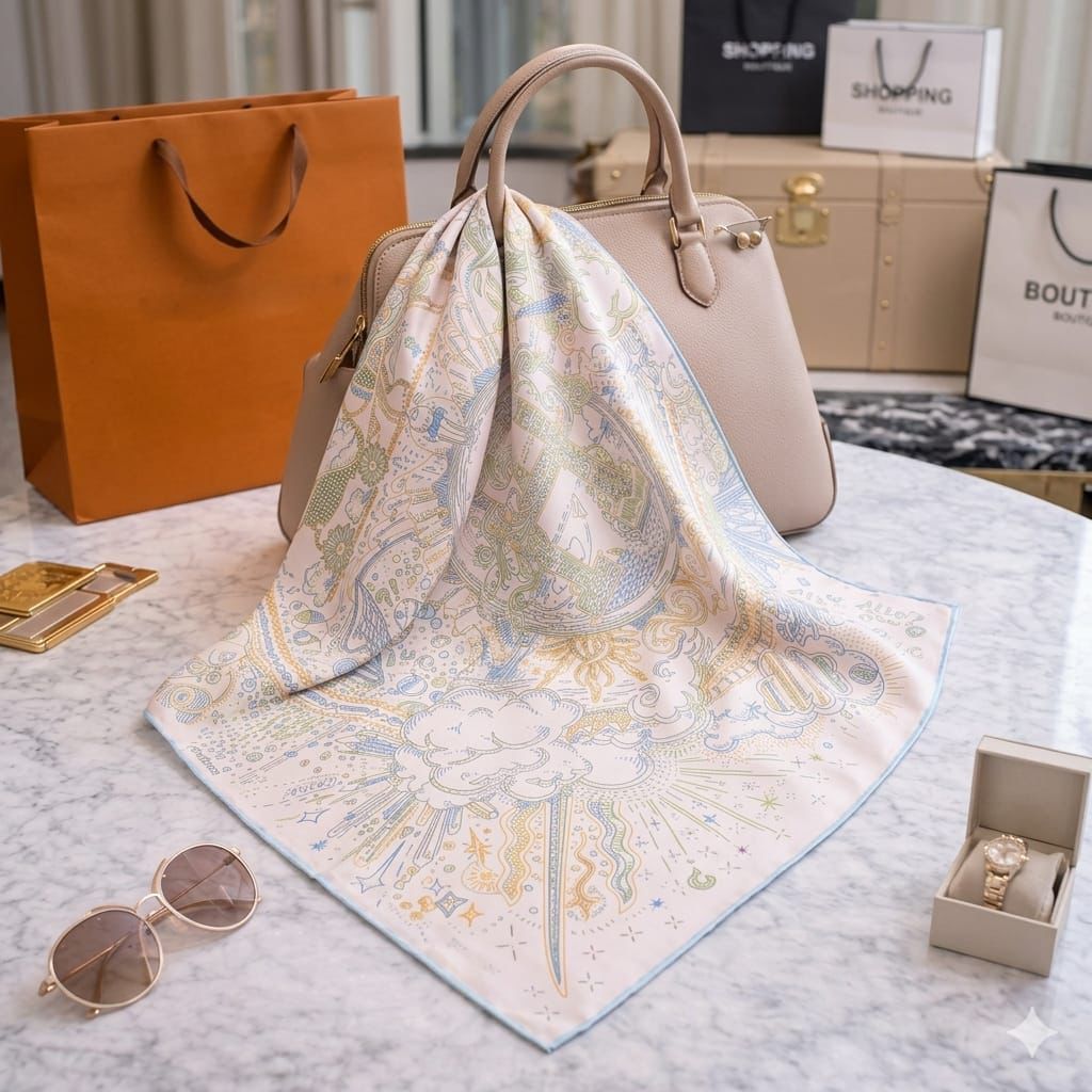Her Rectangular Silk Stole – Elegant Luxury Collection