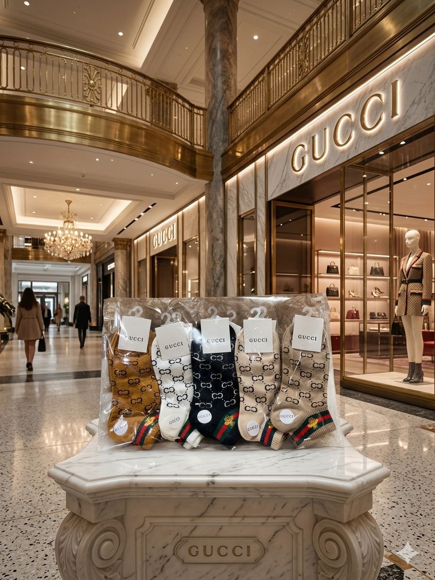 Gucci Inspired Ankle Socks –  (Set of 10 Pairs)