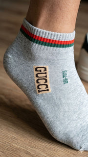 Gucci Inspired Ankle Socks –  (Set of 10 Pairs)