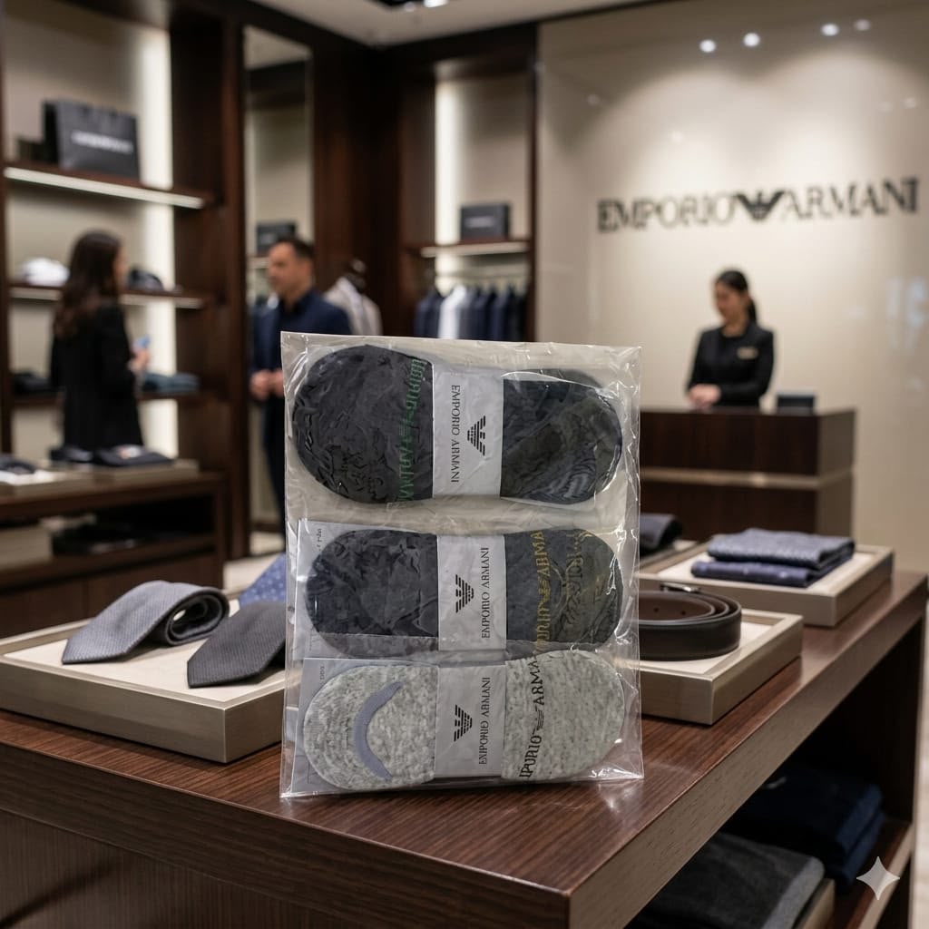 Armani Inspired Loafer Socks (Set of 12 Pairs)