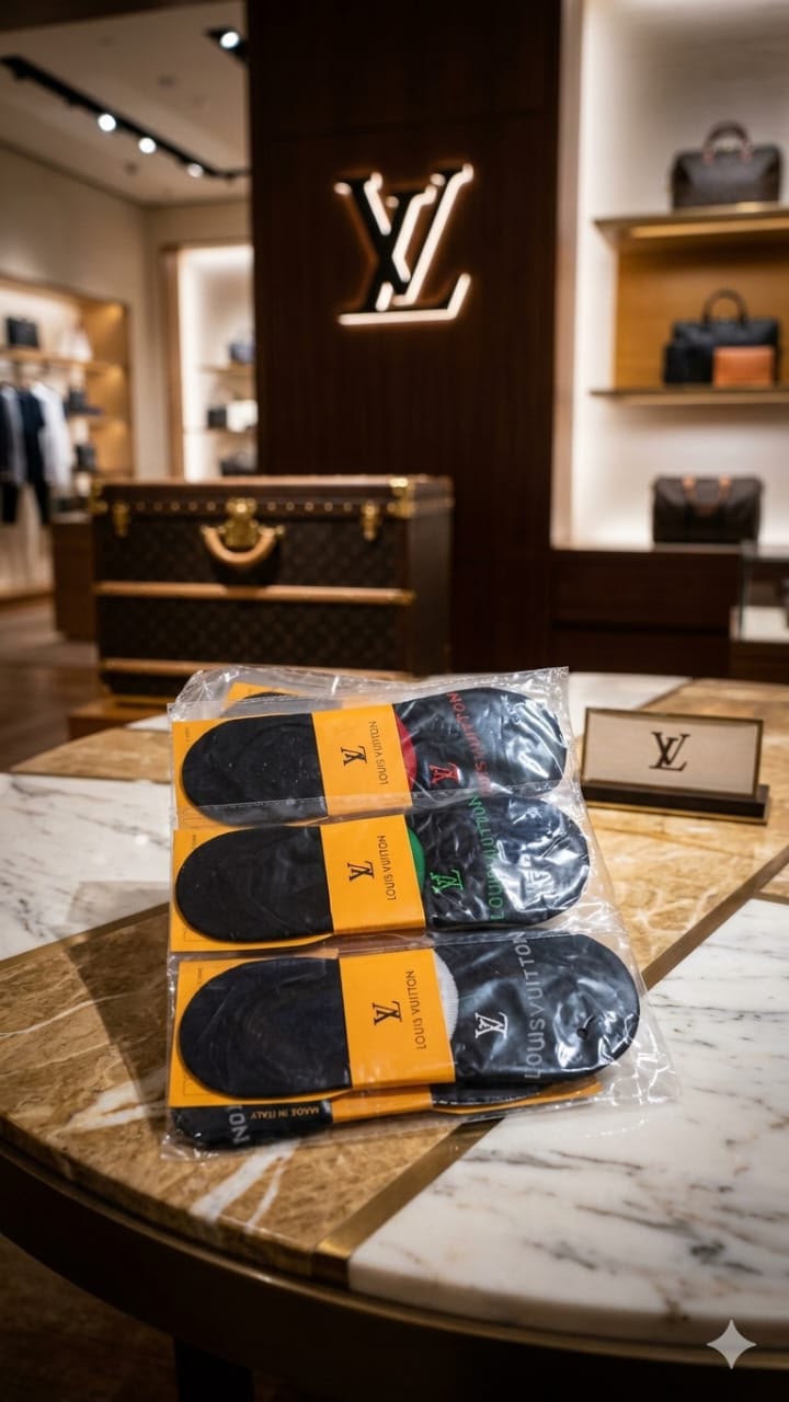 Louis Inspired Loafer Socks – (Pack of 12 Pairs)