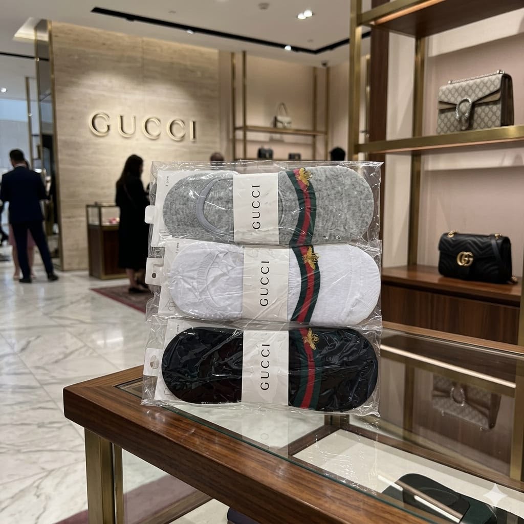 Gucci Inspired Loafer Socks –  (Set of 12 Pairs)