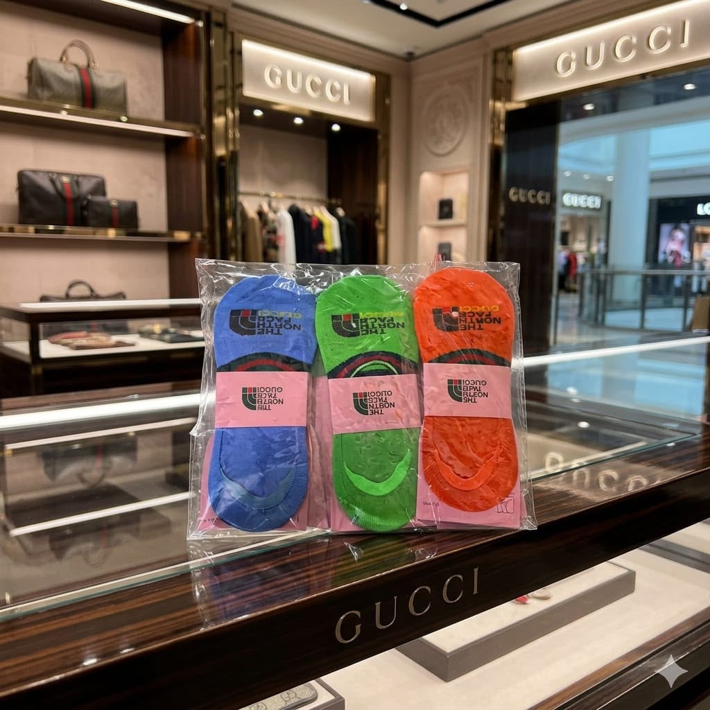 Gucci Inspired Loafer Socks –  (Set of 12 Pairs)