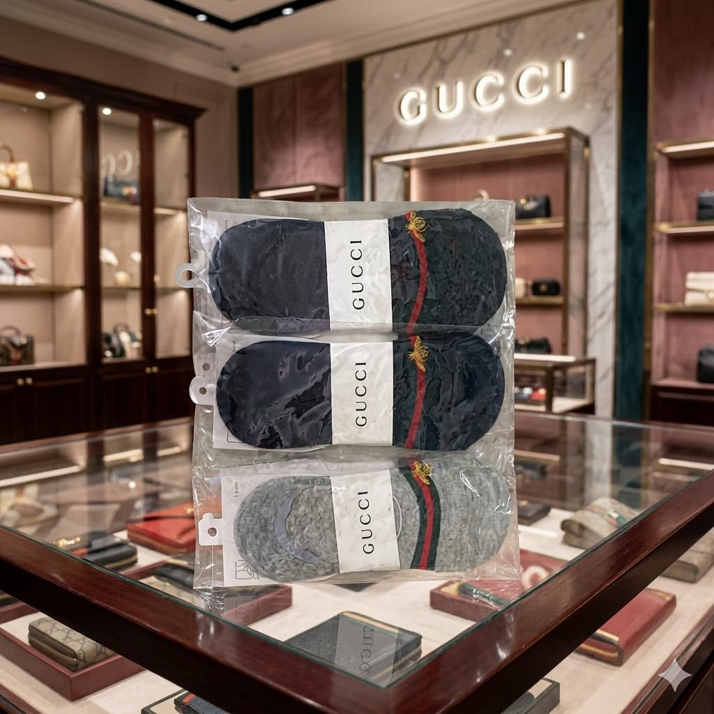 Gucci Inspired Loafer Socks –  (Set of 12 Pairs)