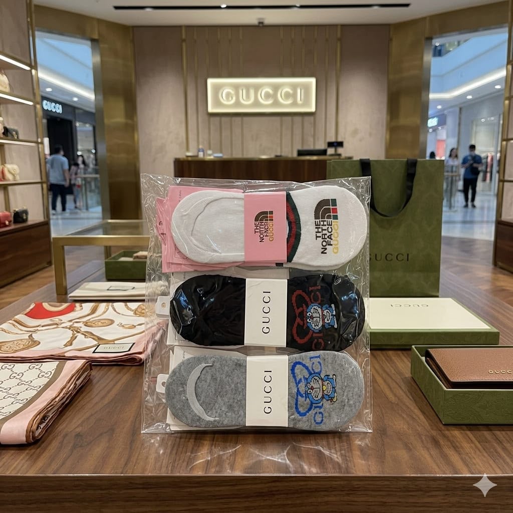 Gucci Inspired Loafer Socks –  (Set of 12 Pairs)