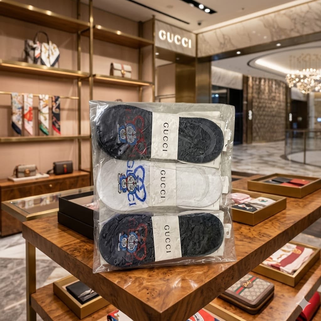 Gucci Inspired Loafer Socks –  (Set of 12 Pairs)