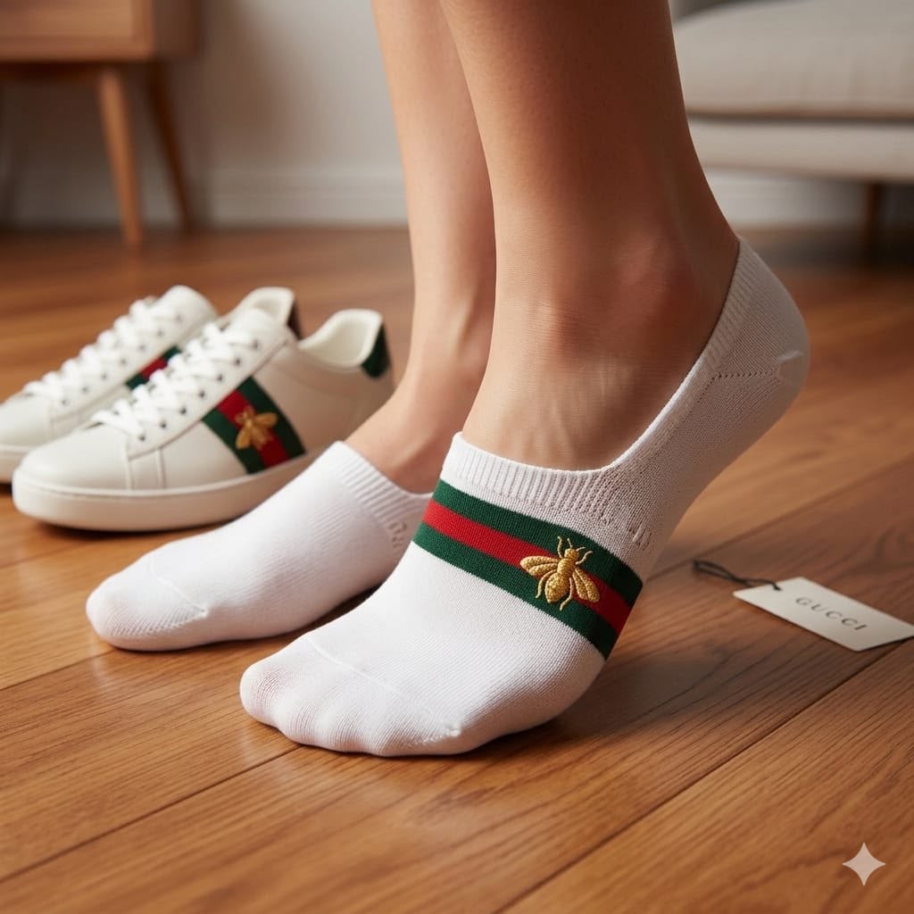 Gucci Inspired Loafer Socks –  (Set of 12 Pairs)