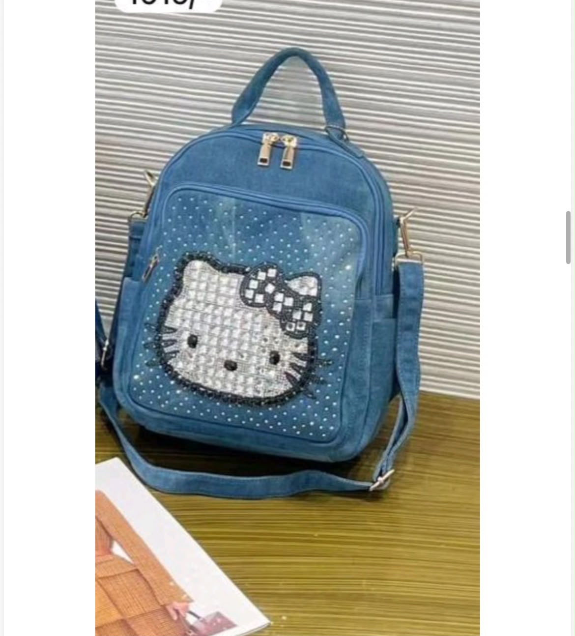 Denim Backpack