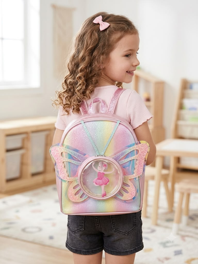 Ballerina bubble butterfly backpack