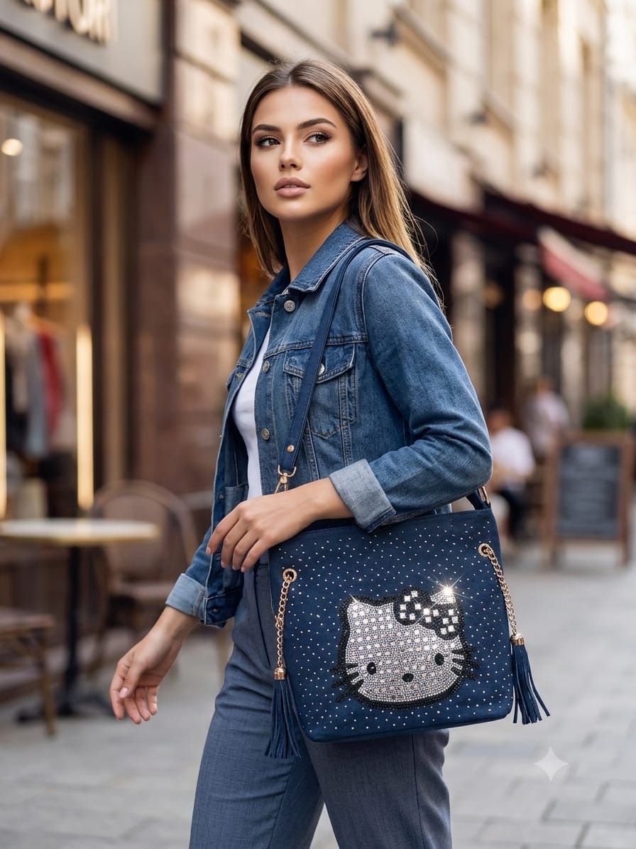 Denim Shoulder Bag