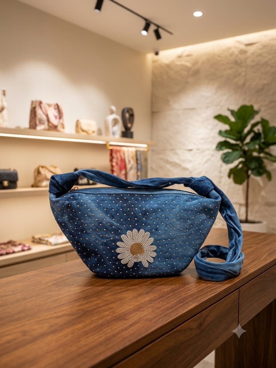 Denim Chest Bag