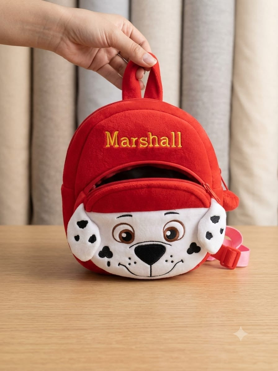 Marshal plush character backpack for kids