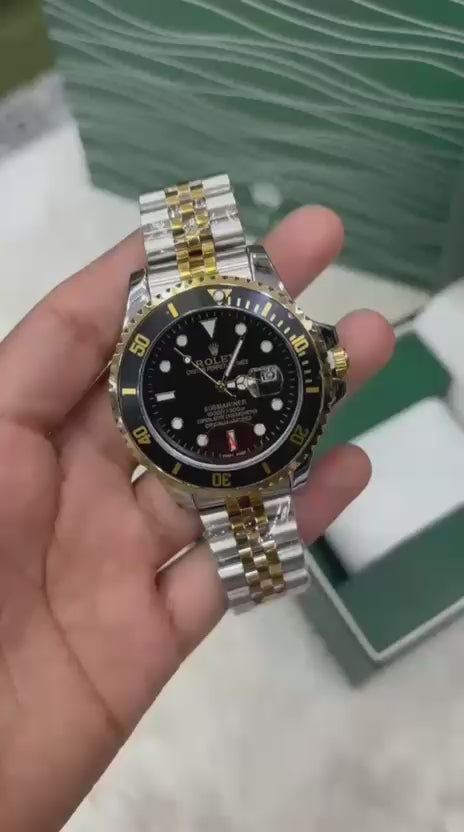 Load video: Rlx Automatic Watch for Men – Luxury Self-Winding Wrist Watch