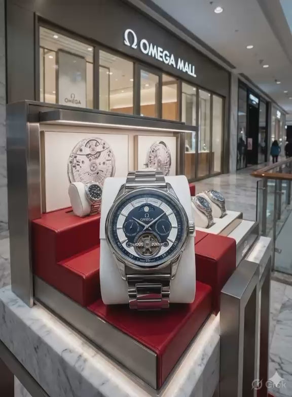 Load video: Omg Automatic Watch for Men – Luxury Self-Winding Wrist Watch