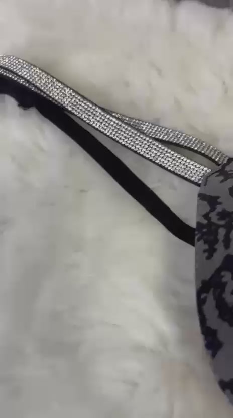 Load video: Luxury Premium Lingerie Set – Premium (2 pc Set )leopard print for women