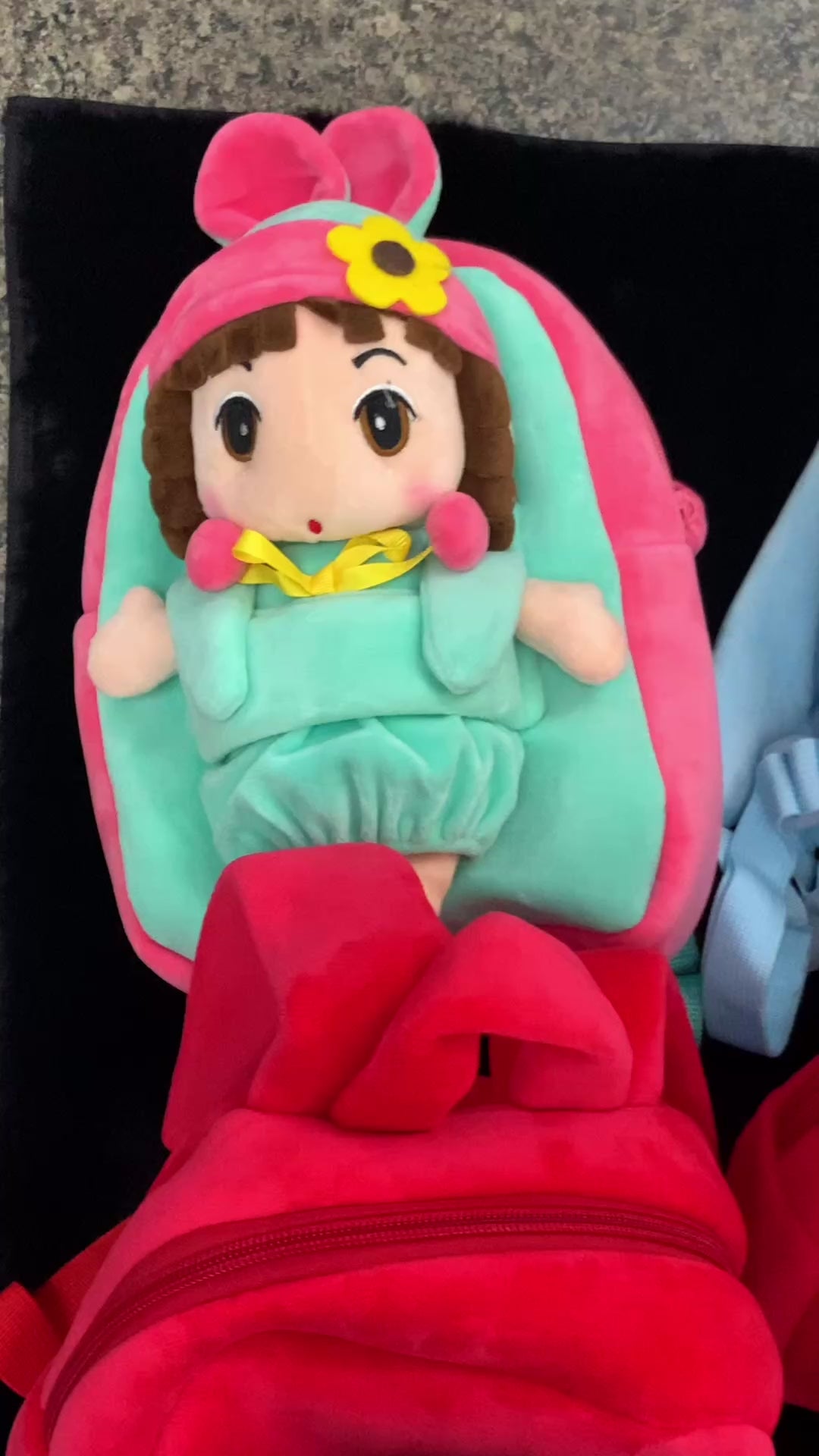 Load video: Kids doll character backpack (set of 2bags )