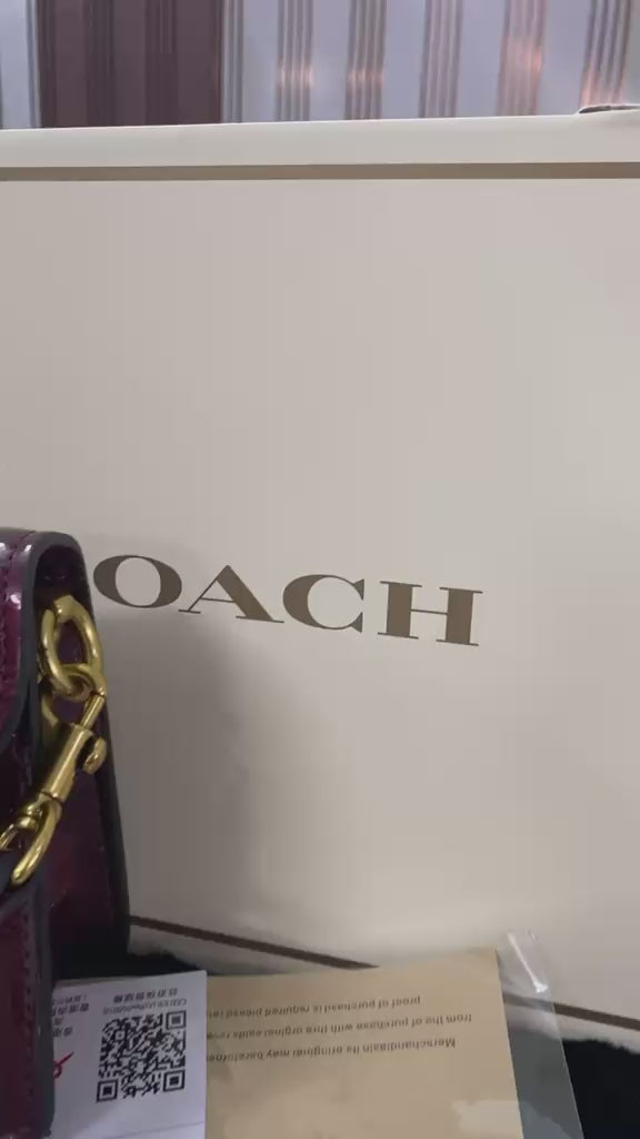 Load video: Luxury patent handbag for women